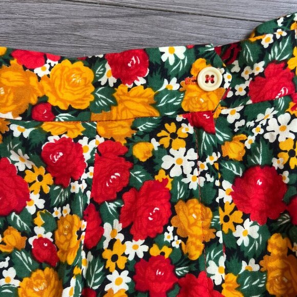 Vtg 70s Irene Kasmer Matching Floral Collared Blouse & Mini Skirt Set Size XS - Picture 5 of 7
